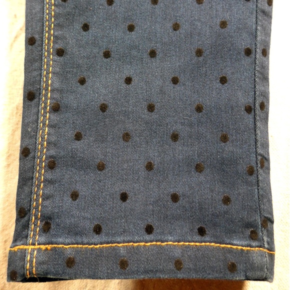 OVS Girls 12-13 Skinny Fit Polka-Dot Denim Pant - Picture 11 of 15